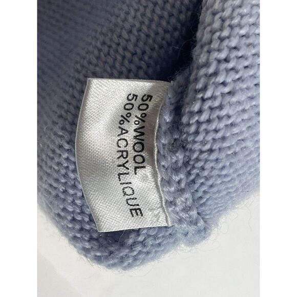 Tresor des Oceans Boys Blue Striped Flag Fish Canadian Sweater Sz 8a Wool Blend - Picture 8 of 12